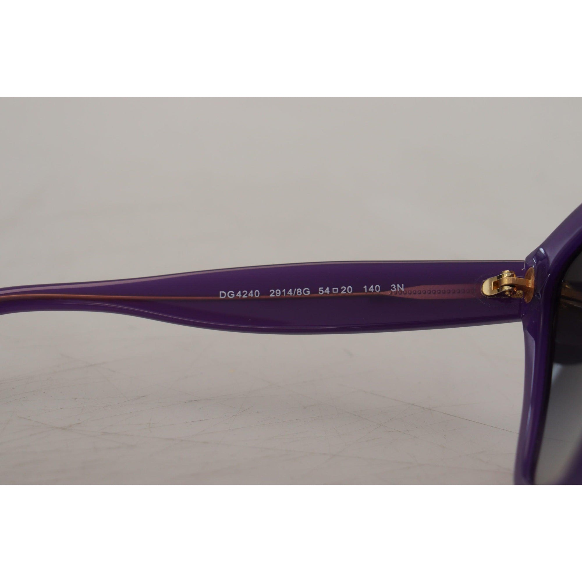 Dolce &amp; Gabbana Elegant Purple Gradient Lens Sunglasses