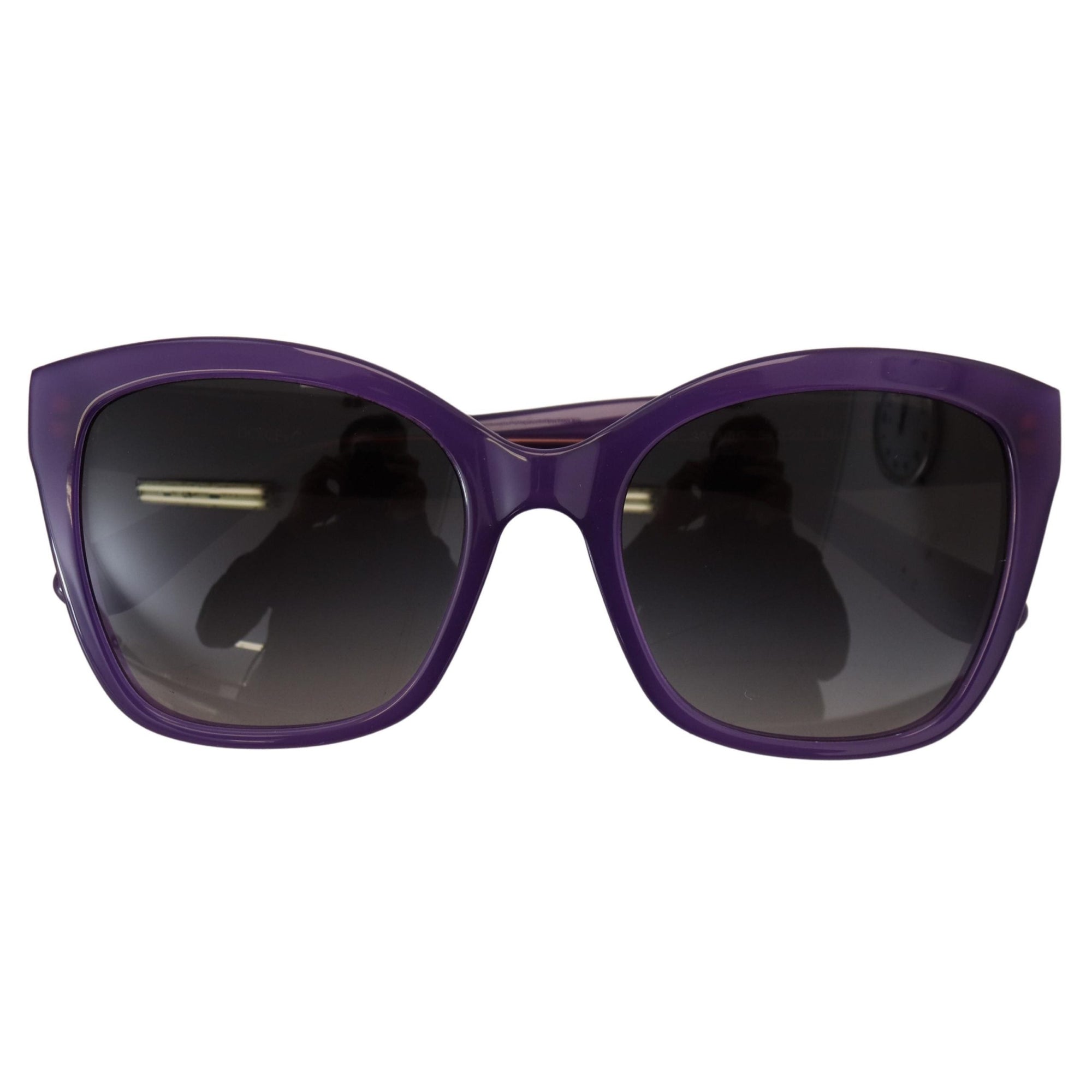 Dolce &amp; Gabbana Elegant Purple Gradient Lens Sunglasses