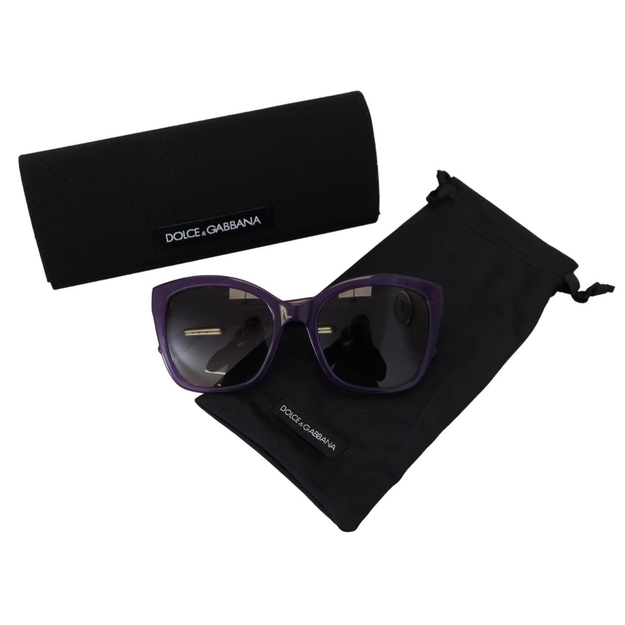 Dolce & Gabbana Elegant Purple Gradient Lens Sunglasses