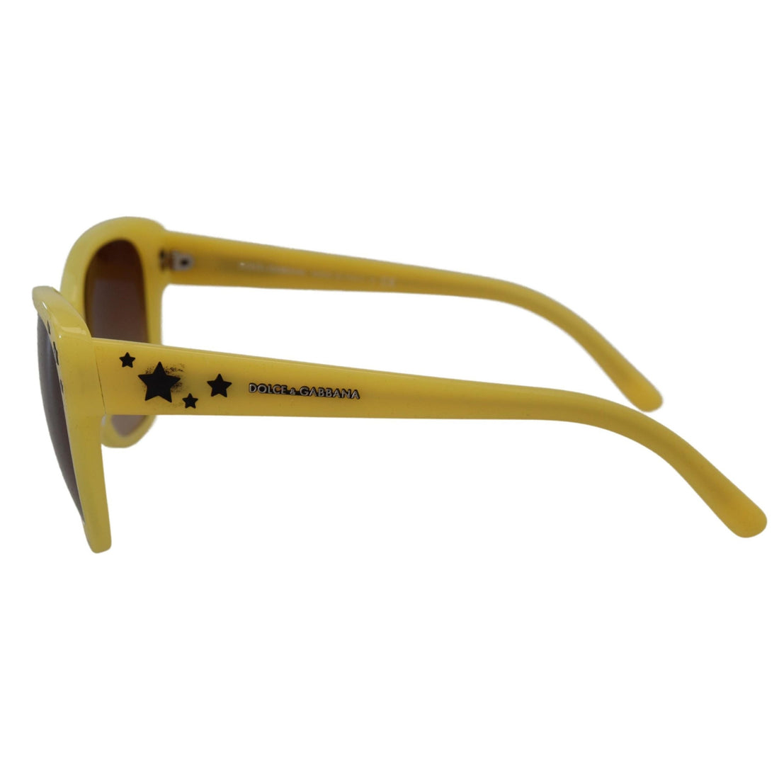 Dolce & Gabbana Chic Yellow Acetate Gradient Sunglasses