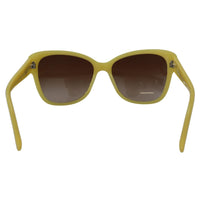 Dolce & Gabbana Chic Yellow Acetate Gradient Sunglasses