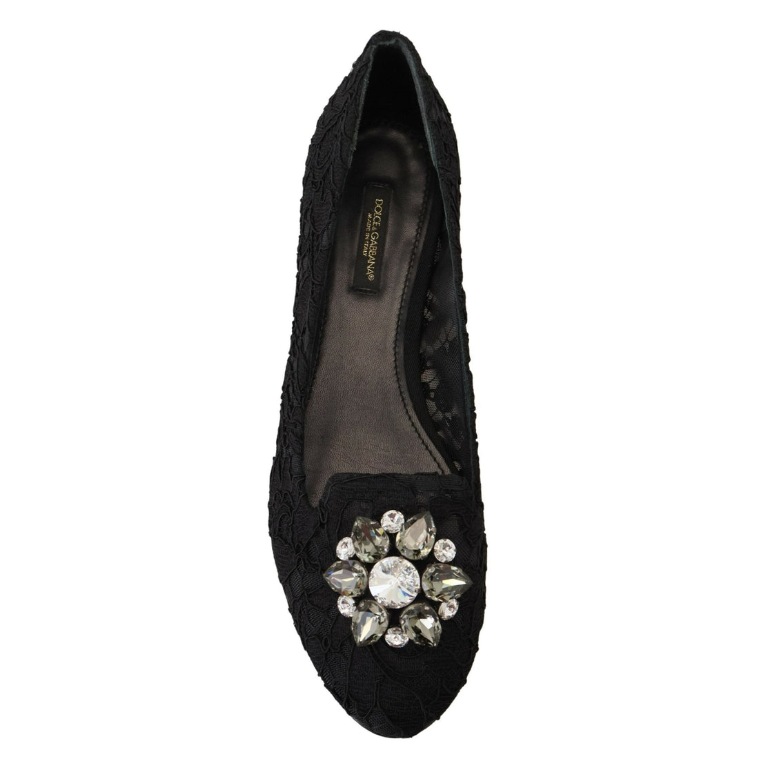 Dolce & Gabbana Elegant Floral Lace Flat Vally Shoes