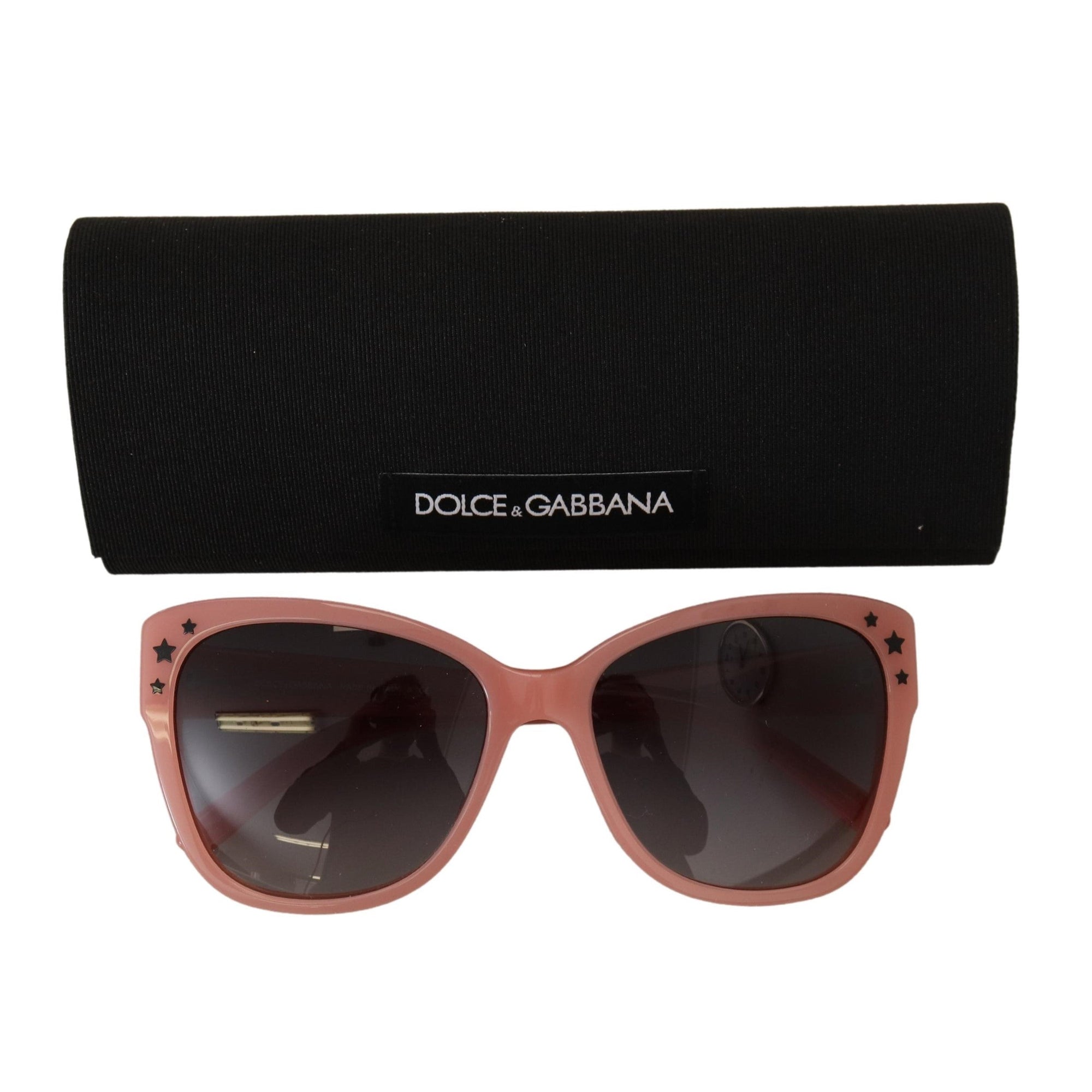 Dolce &amp; Gabbana Elegant Pink Gradient Sunglasses
