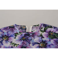 Dolce & Gabbana Elegant Floral Silk Long Sleeve Blouse