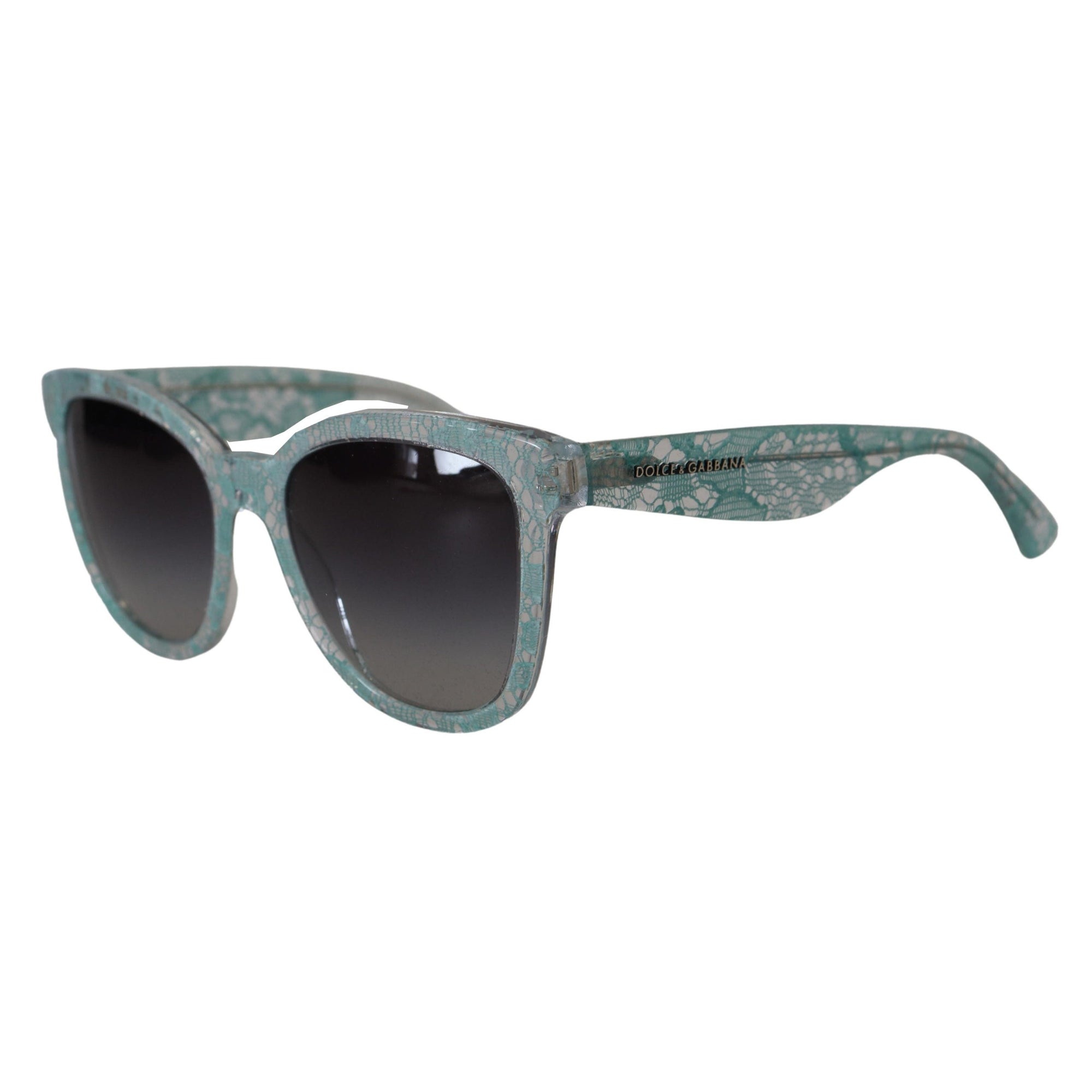 Dolce &amp; Gabbana Sicilian Lace Crystal-Infused Sunglasses