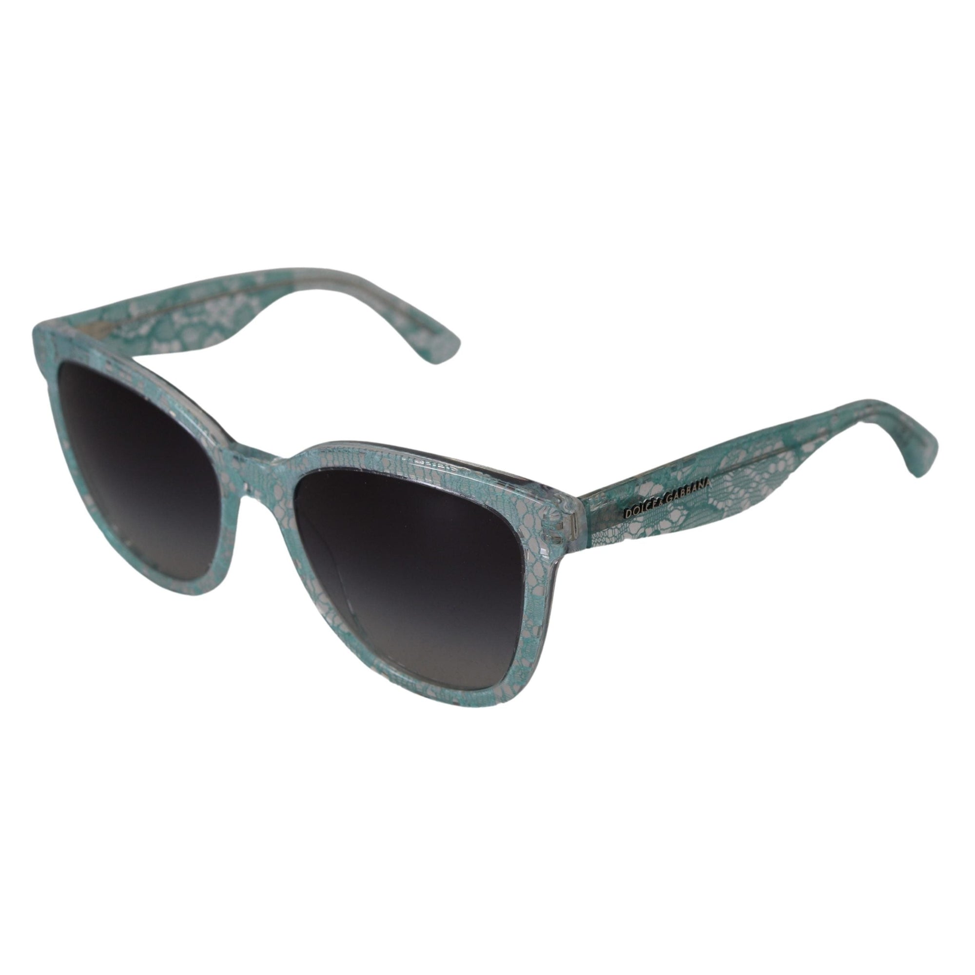 Dolce &amp; Gabbana Sicilian Lace Crystal-Infused Sunglasses
