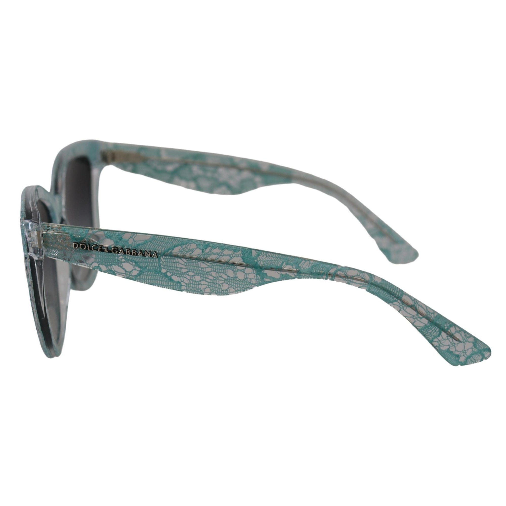 Dolce &amp; Gabbana Sicilian Lace Crystal-Infused Sunglasses