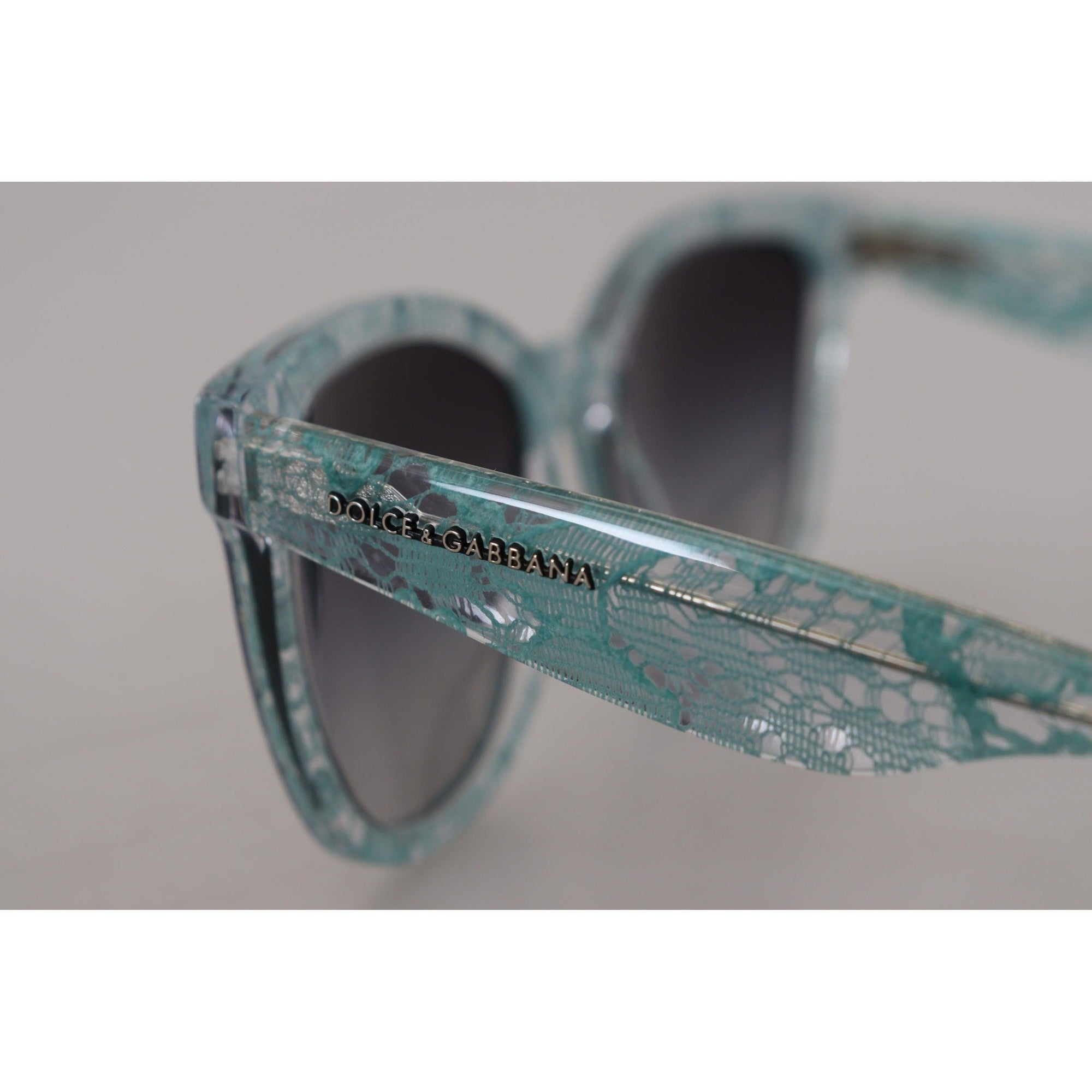 Dolce &amp; Gabbana Sicilian Lace Crystal-Infused Sunglasses