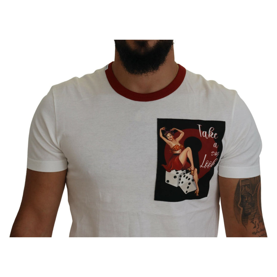 Dolce & Gabbana Elegant White Crewneck Cotton T-Shirt