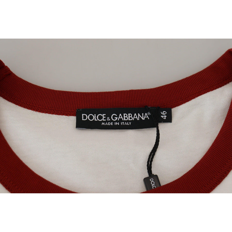 Dolce & Gabbana Elegant White Crewneck Cotton T-Shirt