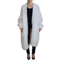 Dolce & Gabbana Elegant White Long Sleeve Cardigan Jacket