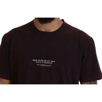 Dolce & Gabbana Bordeaux Crewneck Short Sleeve  T-shirt