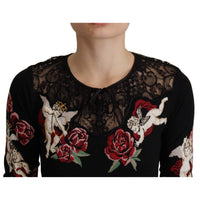 Dolce & Gabbana Embroidered Angel Cardigan Sweater