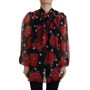 Dolce & Gabbana Sicilian Print Silk Blouse - Luxurious & Chic