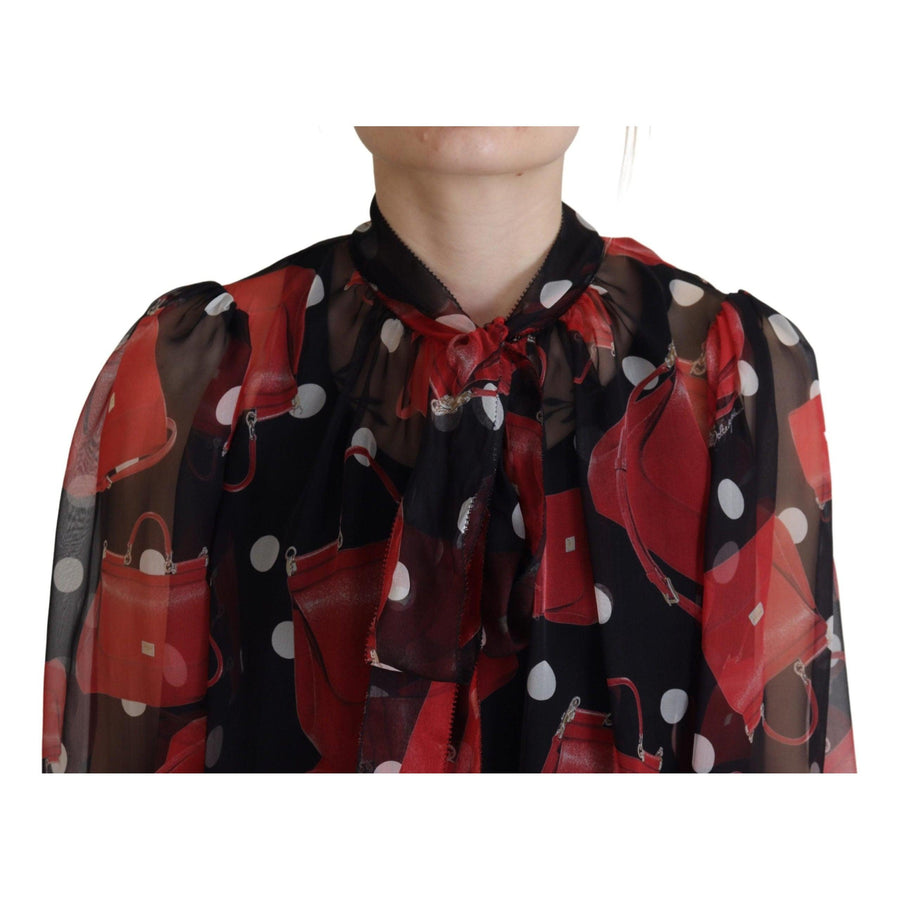 Dolce & Gabbana Sicilian Print Silk Blouse - Luxurious & Chic