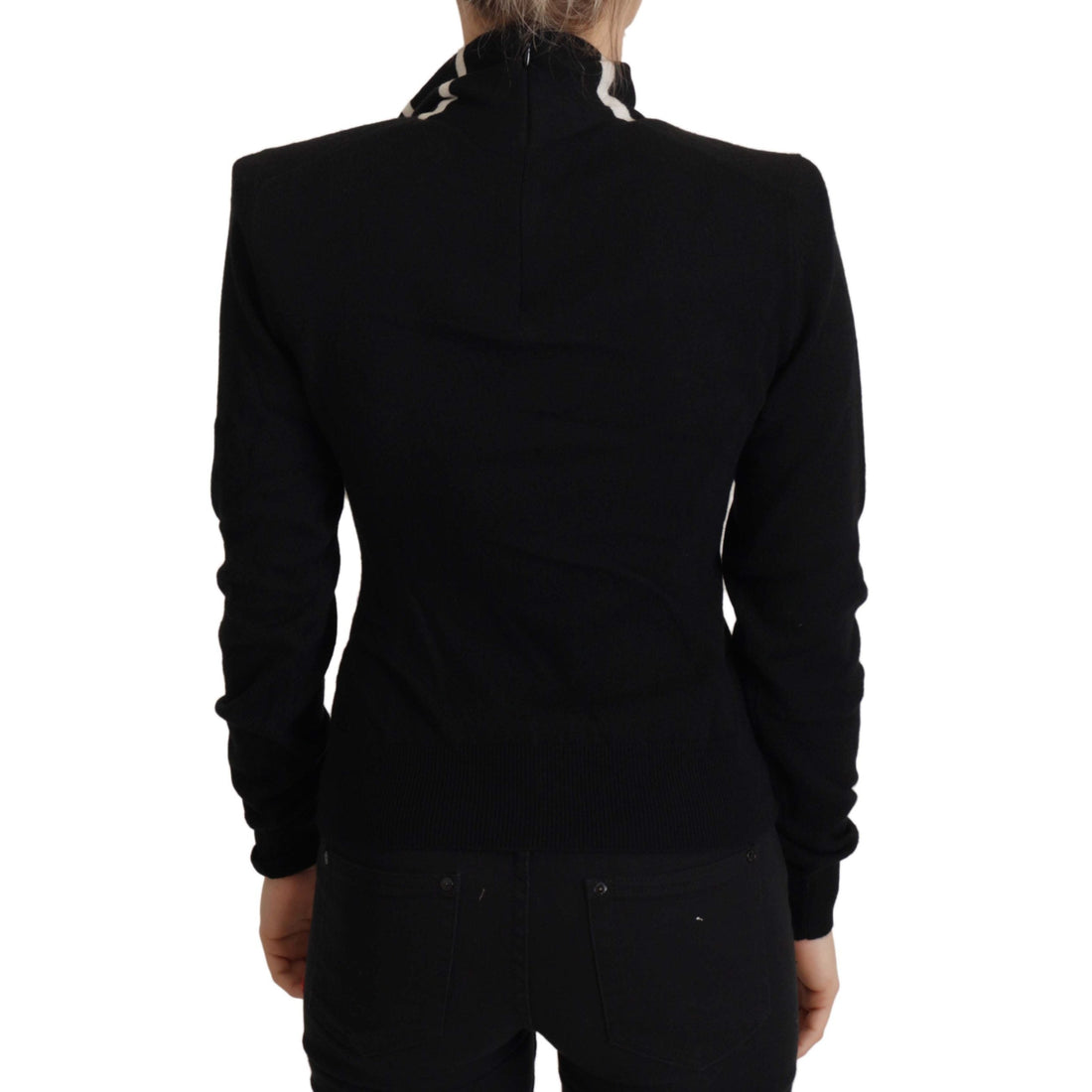 Dolce & Gabbana Elegant Black Cashmere Turtleneck Sweater