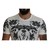 Dolce & Gabbana Elegant Floral Crown Tee