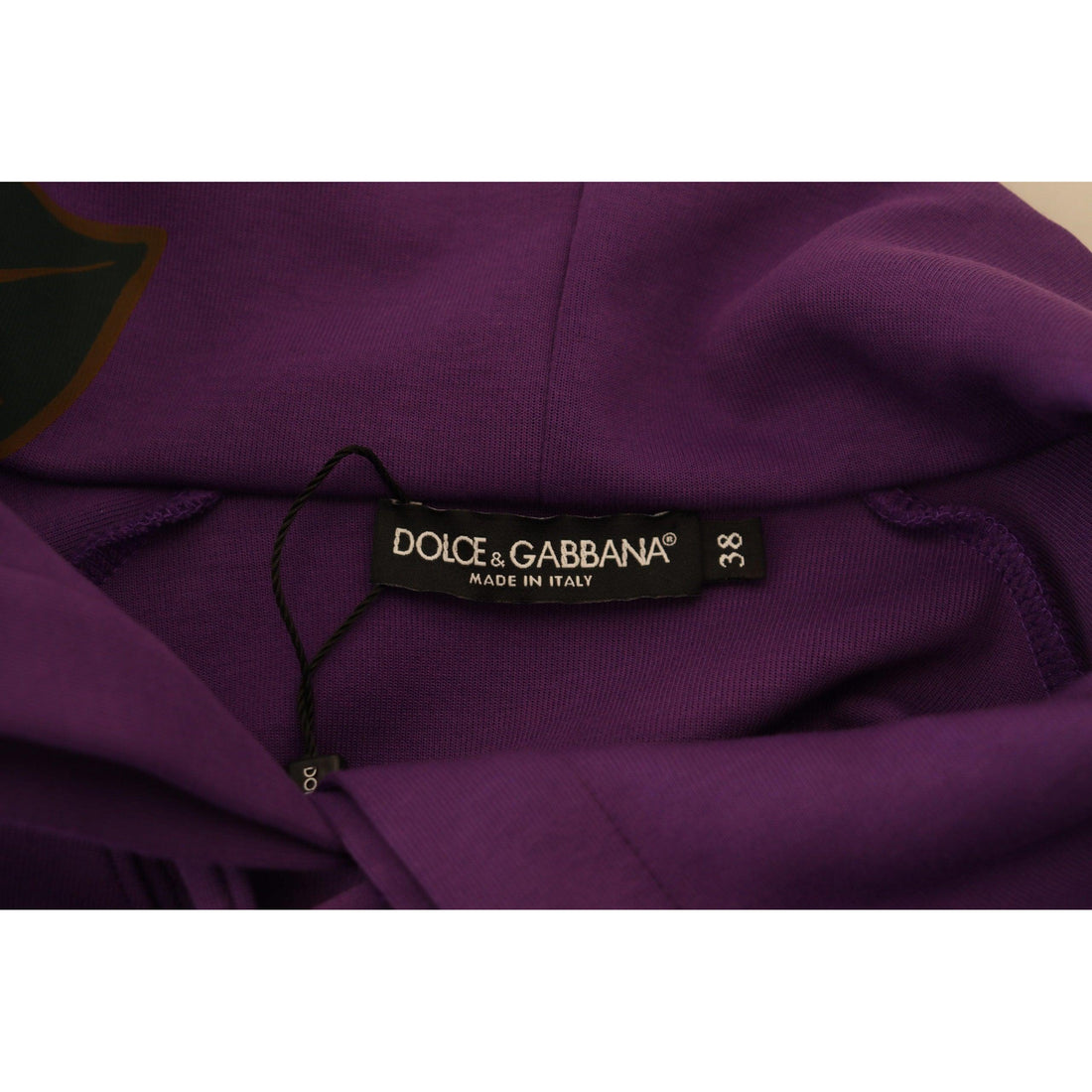 Dolce & Gabbana Elegant Purple Floral Pullover Sweater