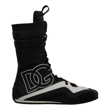 Dolce & Gabbana Multicolor Leather High-Top Sneakers