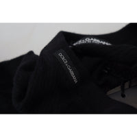 Dolce & Gabbana Elegant Black Cashmere Pullover Sweater