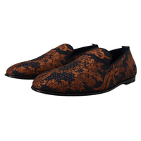 Dolce & Gabbana Elegant Floral Slip-On Loafers