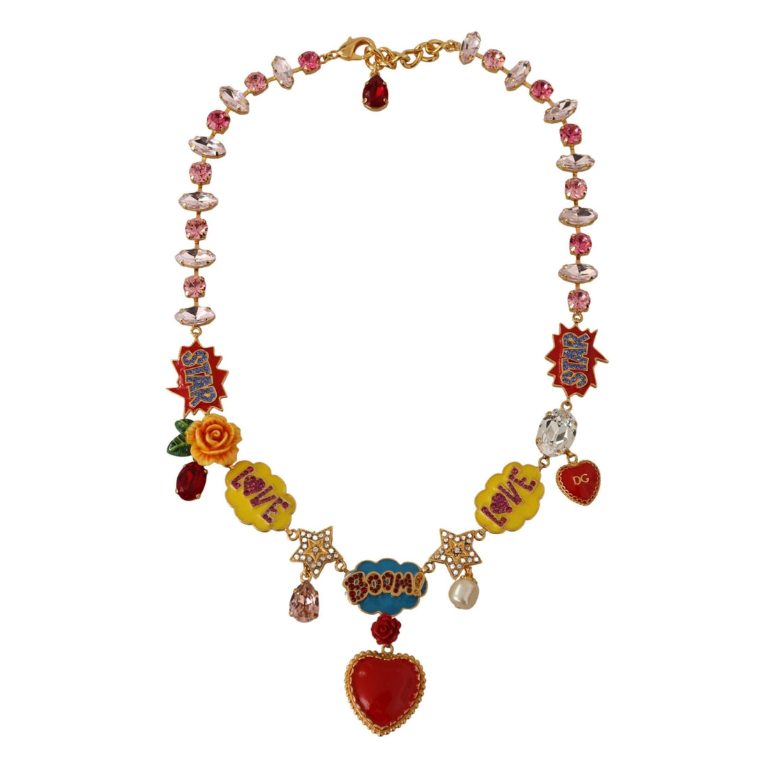 Dolce & Gabbana Chic Fumetti Cartoons Statement Necklace