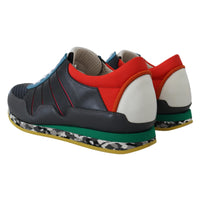 Dolce & Gabbana Multicolor Leather-Blend Low Top Sneakers