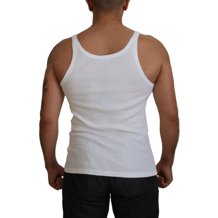 Dolce & Gabbana Elegant White Sleeveless Tank T-Shirt