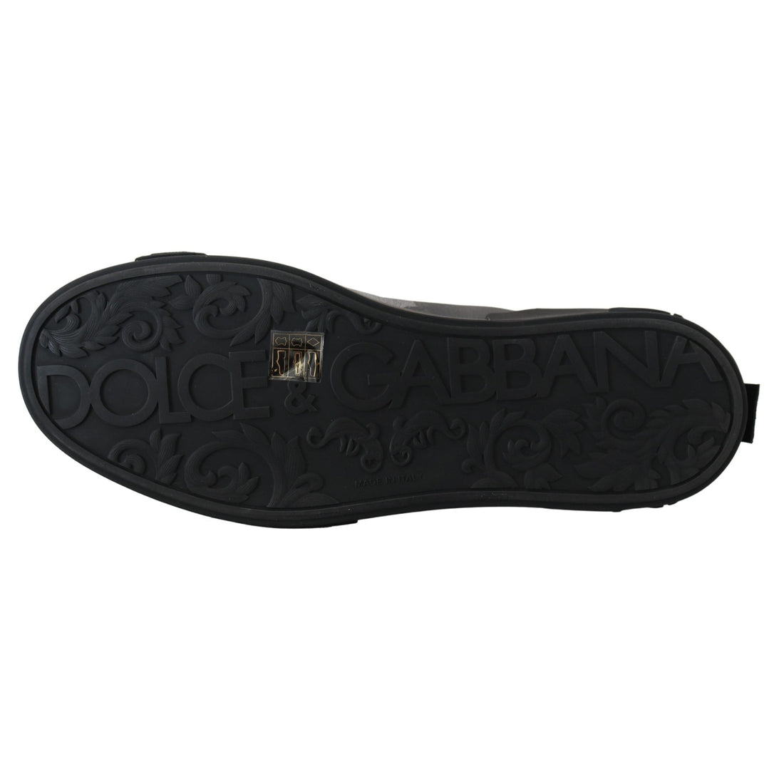 Dolce & Gabbana Camo Gray High-Top Sneakers