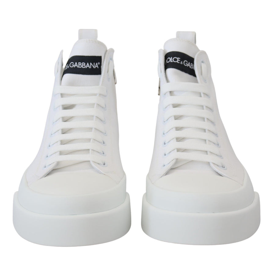 Dolce & Gabbana Elegant High Top Canvas Sneakers