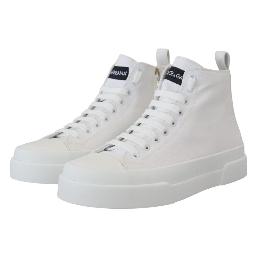 Dolce & Gabbana Elegant High Top Canvas Sneakers