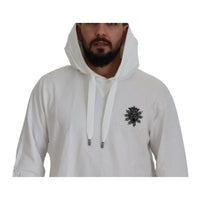 Dolce & Gabbana Stunning White Hooded Sweater