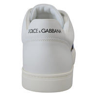 Dolce & Gabbana Elegant White Leather Men's Sneakers