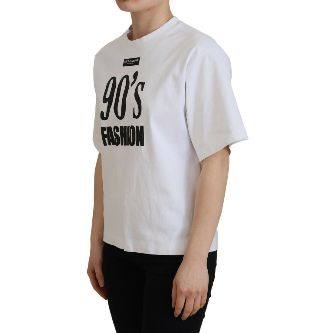 Dolce & Gabbana Elegant White Cotton Casual Tee