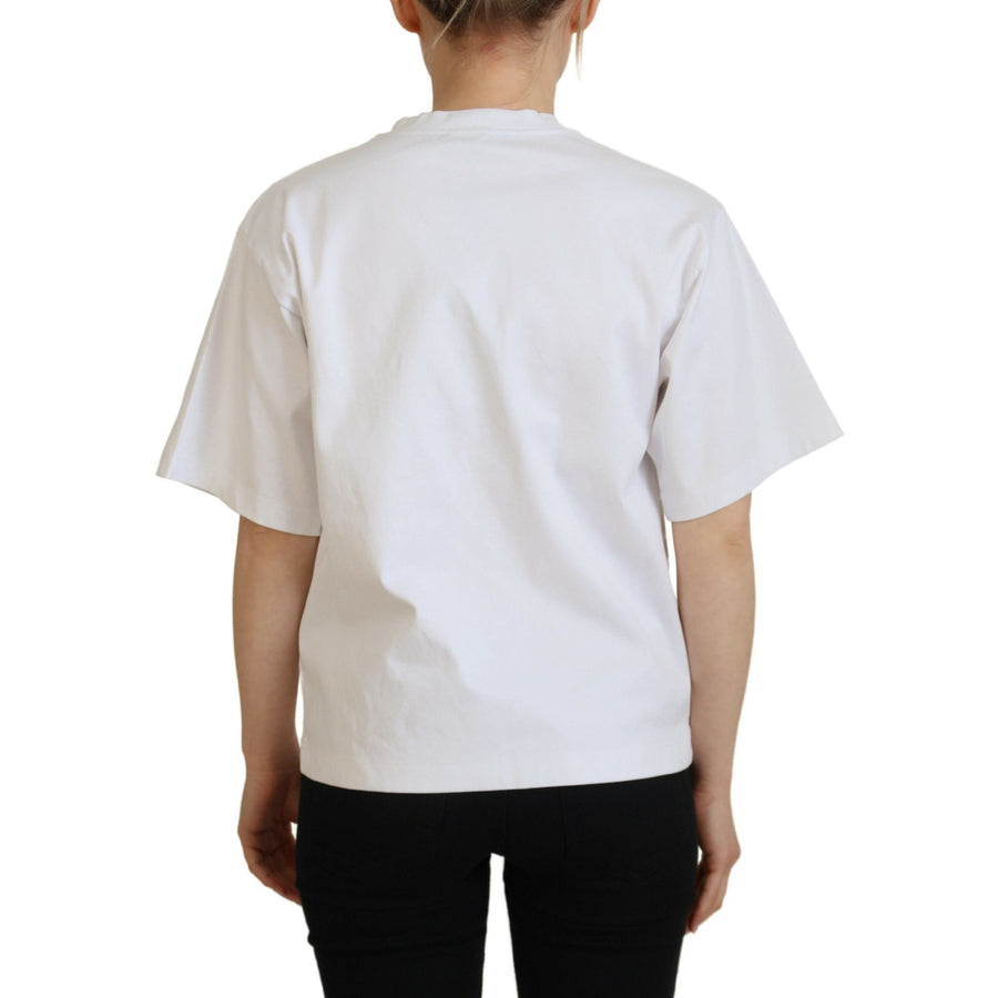 Dolce & Gabbana Elegant White Cotton Casual Tee