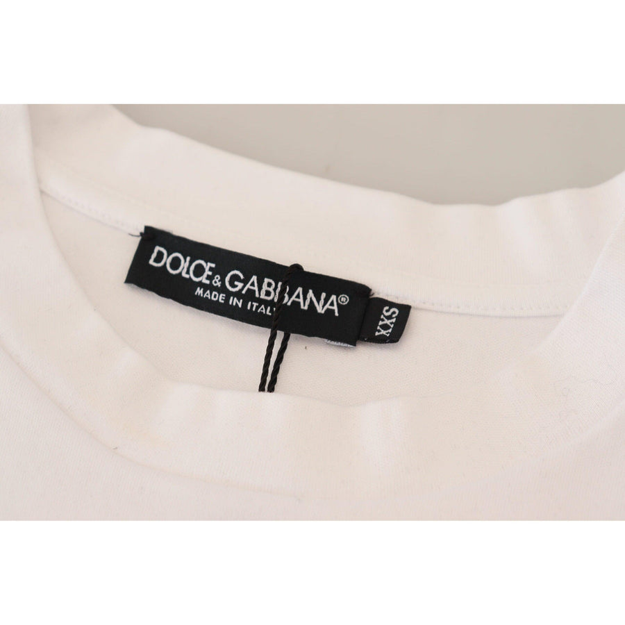 Dolce & Gabbana Elegant White Cotton Casual Tee