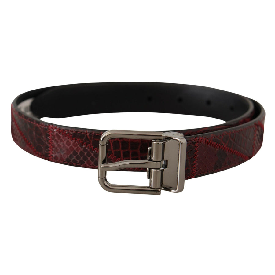 Dolce & Gabbana Elegant Red Exotic Leather Belt