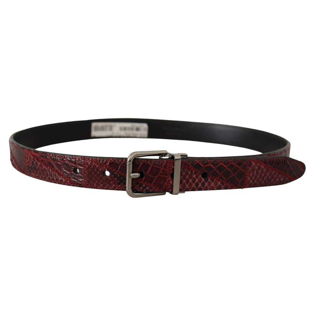 Dolce & Gabbana Elegant Red Exotic Leather Belt