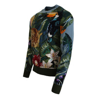 Dolce & Gabbana Jungle Embroidered Wool-Silk Sweater