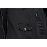 Dolce & Gabbana Elegant Black Leather Biker Jacket