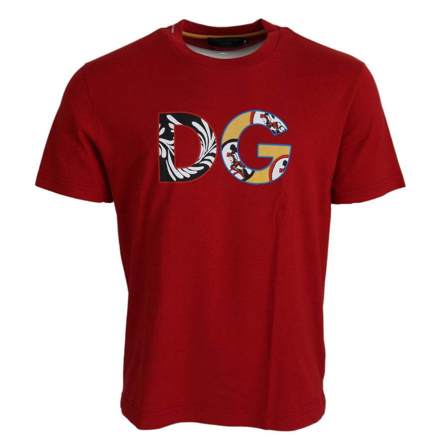 Dolce & Gabbana Exclusive Crewneck Logo T-Shirt in Red