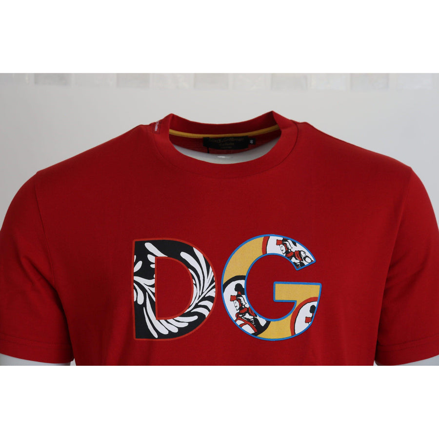 Dolce & Gabbana Exclusive Crewneck Logo T-Shirt in Red