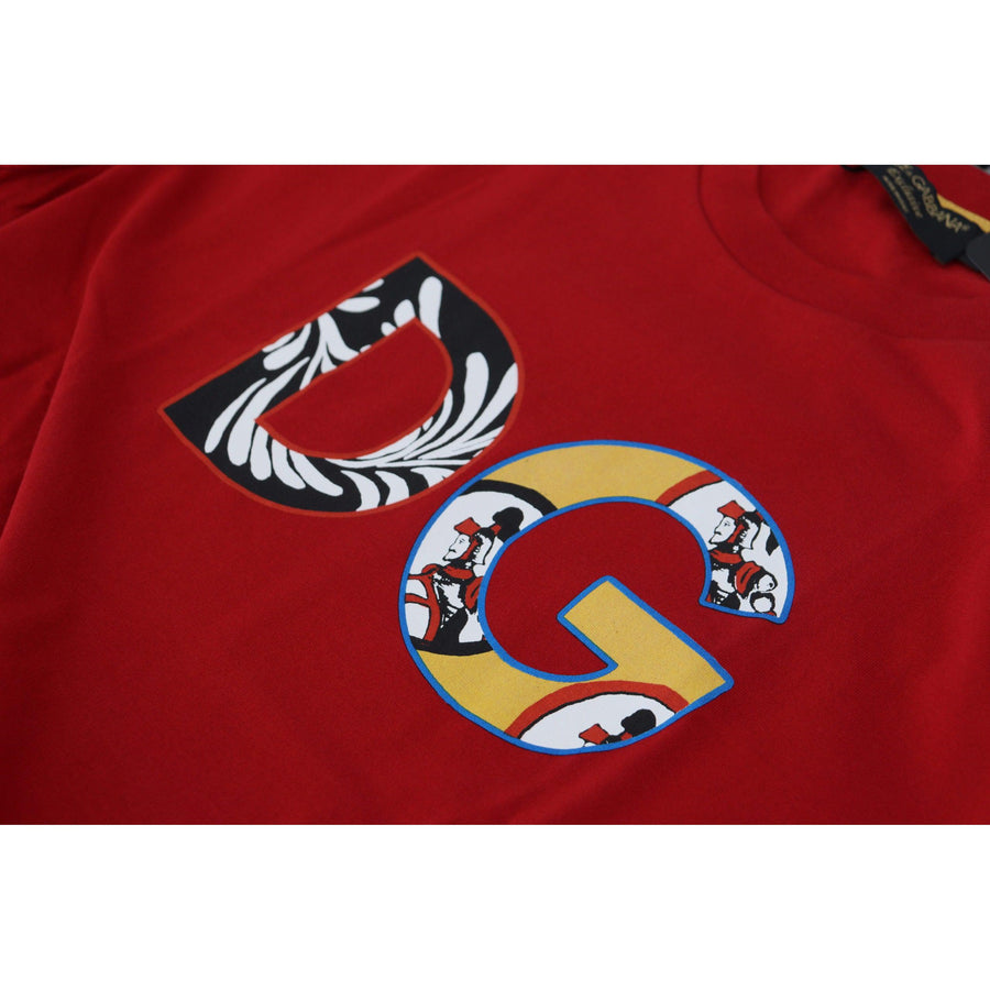 Dolce & Gabbana Exclusive Crewneck Logo T-Shirt in Red