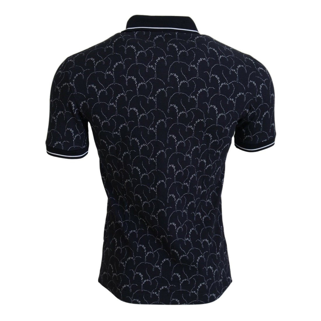 Dolce & Gabbana Regal Blue Cotton Polo Tee