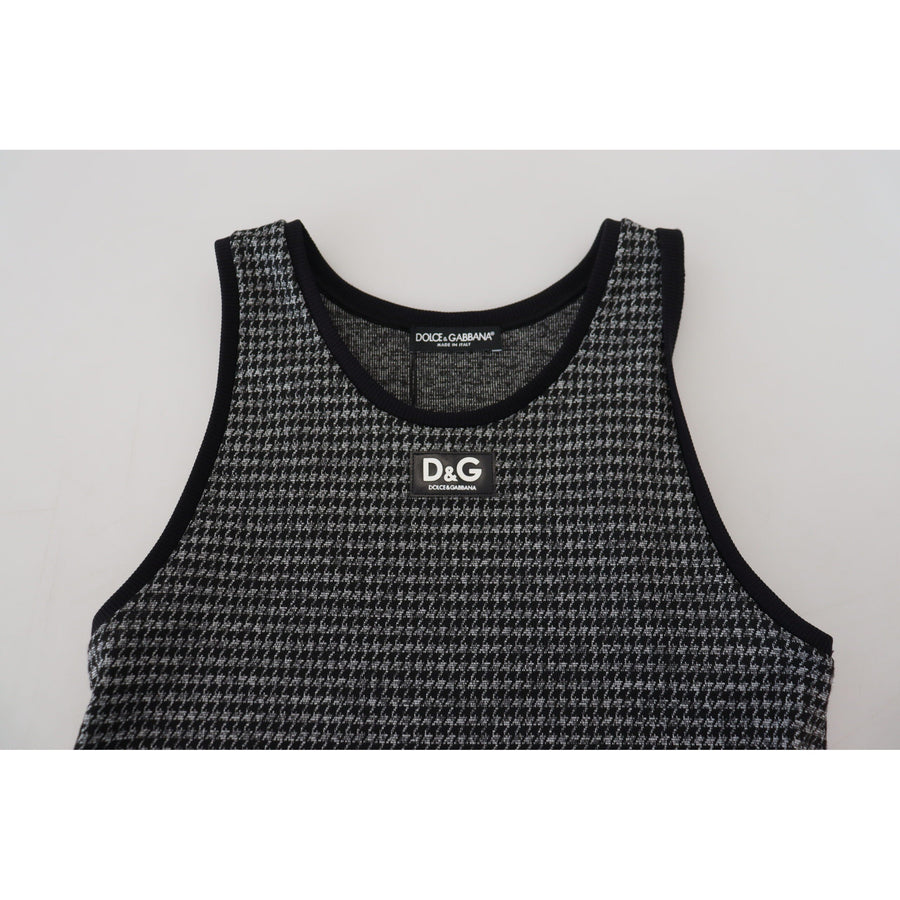 Dolce & Gabbana Elegant Sleeveless Plaid Tank Top