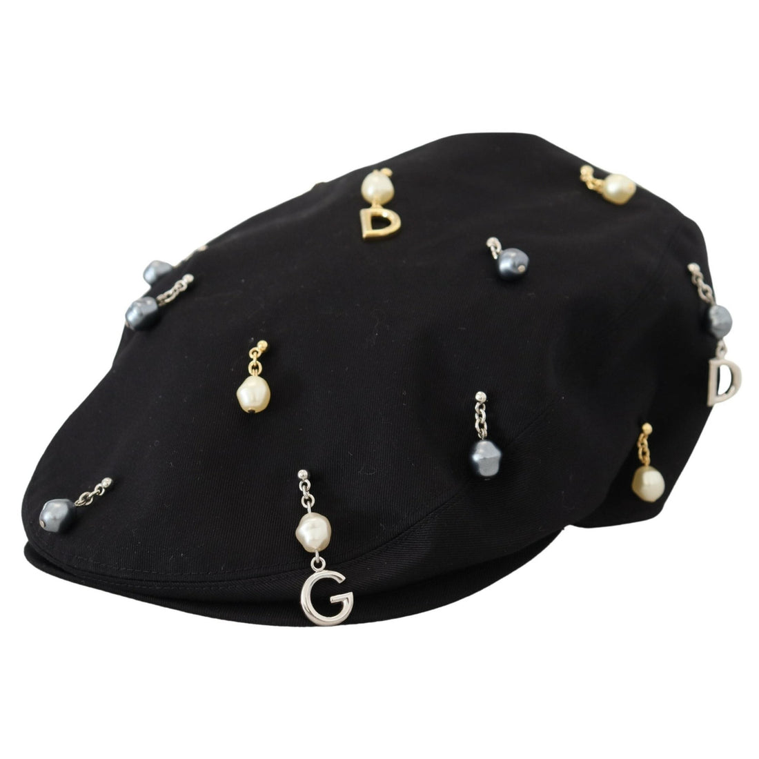 Dolce & Gabbana Elegant Black Cotton Newsboy Hat