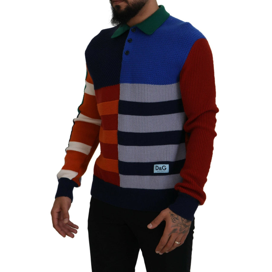 Dolce & Gabbana Pullover Sweater in Multicolor Stripes