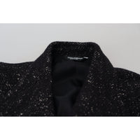 Dolce & Gabbana Sleek Patterned Wool Double Breasted Jacket