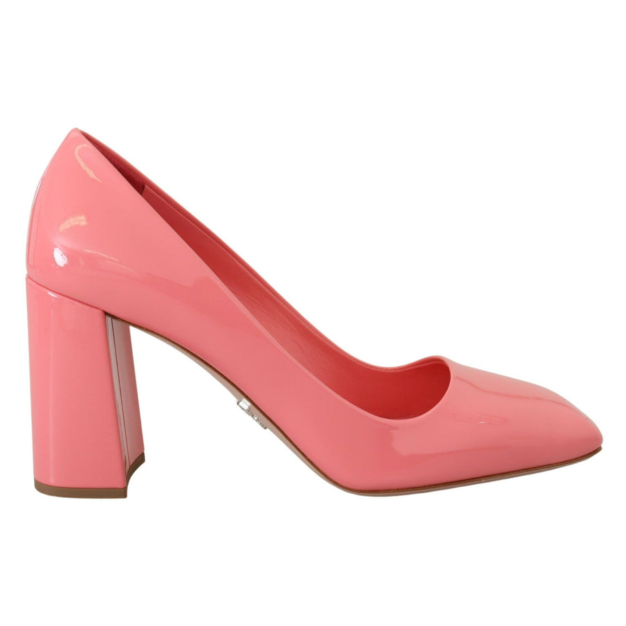 Prada Elegant Square Toe Pink Heels