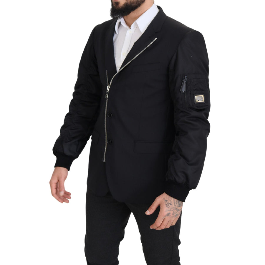 Dolce & Gabbana Elegant Black Virgin Wool Jacket